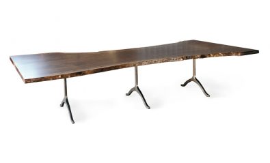 live edge board room table